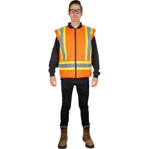 Parka d'hiver imperm&eacute;able 7-en-1, Orange haute visibilit&eacute;, Moyen Action Paper