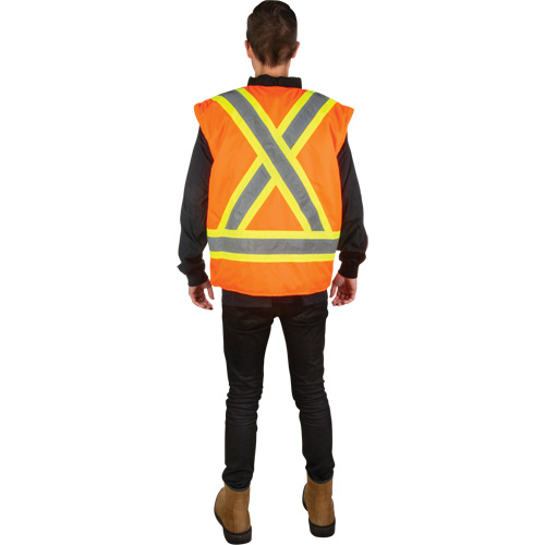 Parka d'hiver imperm&eacute;able 7-en-1, Orange haute visibilit&eacute;, Moyen Action Paper