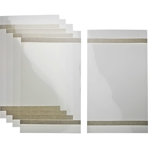 Tear-Away Lens Covers for Welding Helmets Action Paper