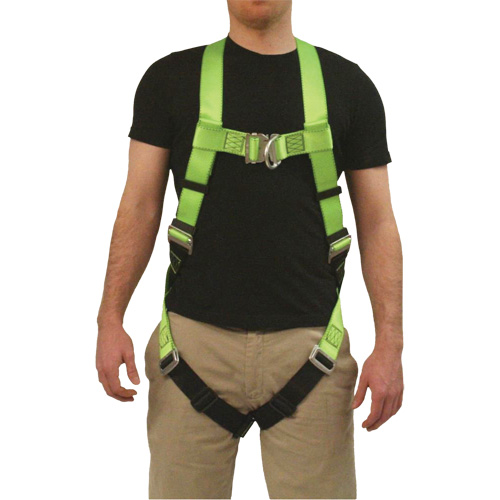 FBH-10000L Contractor Series Safety Harness, CSA Certified, Class AL, 400 lbs. Cap. Action Paper