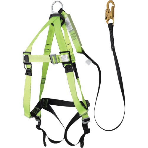 FBH-10000A5440-6 6' Class A Harness & Lanyard with 220 lbs. Capacity, Harness/Lanyard Combo Action Paper