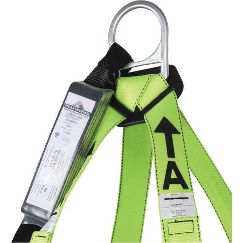 FBH-10000A6440-4 4' Class A Harness & Lanyard with 350 lbs. Capacity, Harness/Lanyard Combo Action Paper