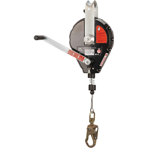 SRL-73303-60 Cable Self-Retracting Lifeline with Recovery, 60', Galvanized Steel, Swivel Action Paper