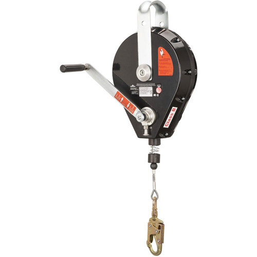 SRL-73303-96 Cable Self-Retracting Lifeline with Recovery, 96', Galvanized Steel, Swivel Action Paper