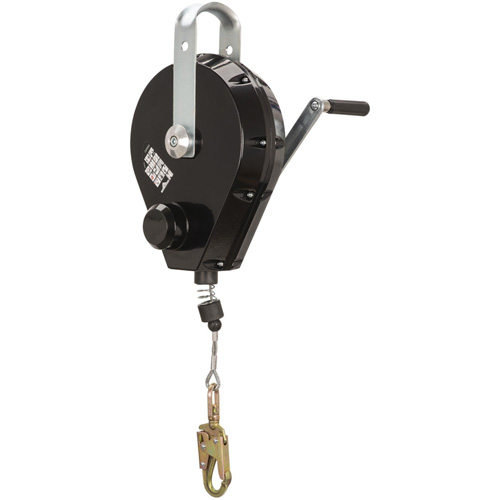 SRL-73303-96 Cable Self-Retracting Lifeline with Recovery, 96', Galvanized Steel, Swivel Action Paper