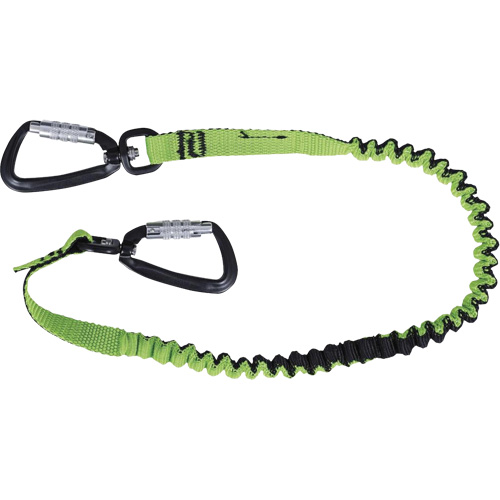 TT-9903 Slim Line Tool Lanyard, Bungee, Dual Carabiner Action Paper