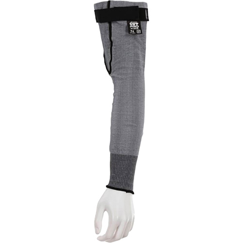 CutPro&reg; Cut-Resistant Sleeve, HyperMax&reg;, 18", ASTM ANSI Level A6, Grey Action Paper