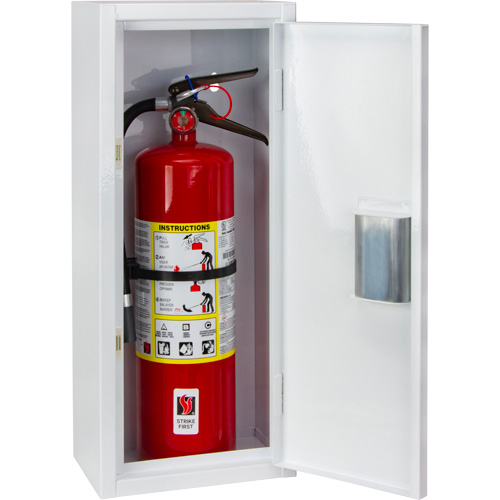 Indoor Fire Extinguisher Cabinet, 10" W x 24" H x 7" D Action Paper