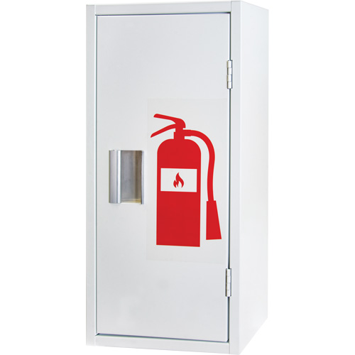 Indoor Fire Extinguisher Cabinet, 12" W x 26" H x 9" D Action Paper