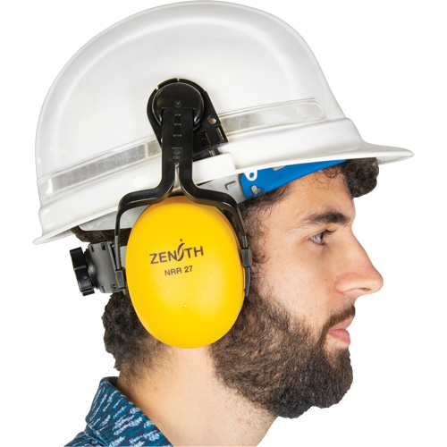 Passive Ear Muffs, Cap Mount, 27 NRR dB Action Paper