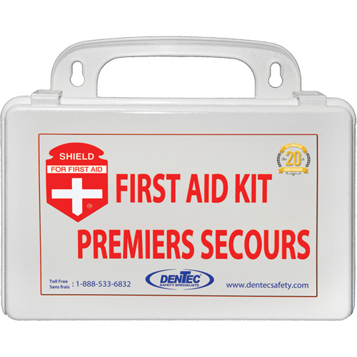 Trousse de premiers soins Shield, R&eacute;pond ou surpasse la norme CSA Z1220-24 type 1 individuelle, Personnel (1 travailleur) Action Paper