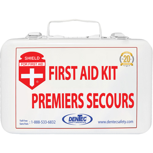 Trousse de premiers soins Shield, R&eacute;pond ou surpasse la norme CSA Z1220-24 type 1 individuelle, Personnel (1 travailleur) Action Paper