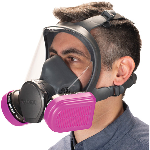 Filtre combin&eacute; semi-rectangulaire pour respirateurs, Vapeurs organiques/P100 Action Paper