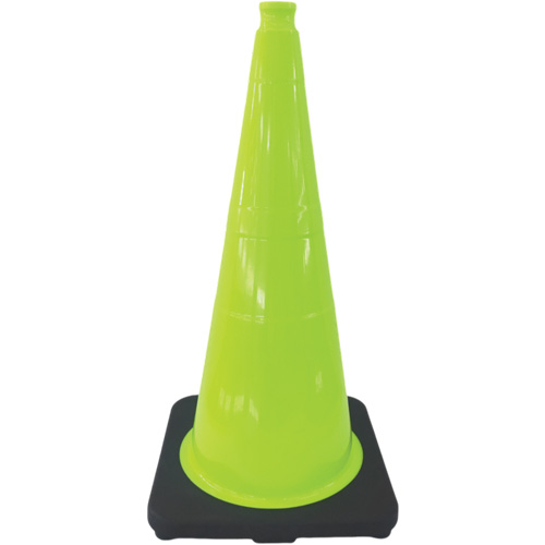 Premium Traffic Cone, 18", Lime Green Action Paper