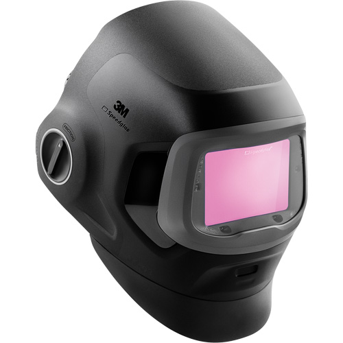 Speedglas G5-03 Pro Black Fixed Front Welding Helmet, 2.8" L x 4.3" W View Area, 2.5/5/8-13 Shade Range, Black Action Paper