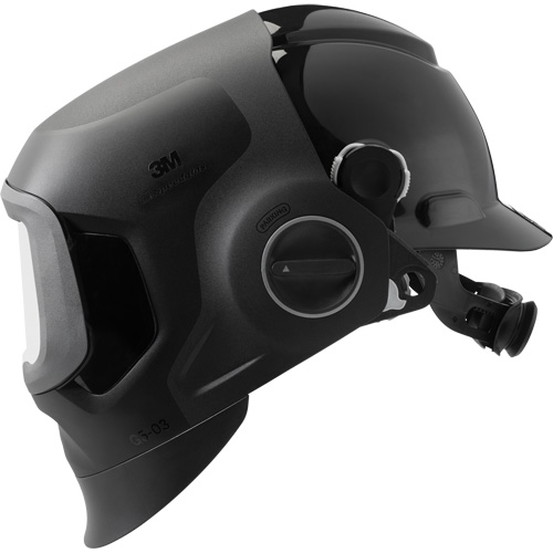 Speedglas G5-03 Pro Black Fixed Front Welding Helmet & Hard Hat Action Paper
