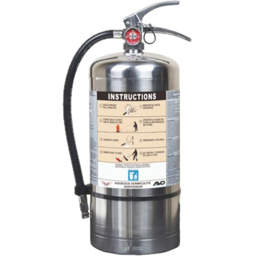 Extincteur pour la protection contre l'incendie de pile Lithium-ion, AVD, Capacit&eacute; 6 L Action Paper