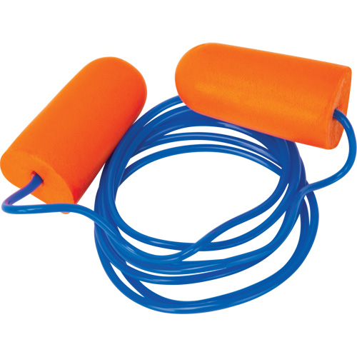 Bouchons d'oreilles en mousse, Paire - Sac en poly, Avec cordon Action Paper