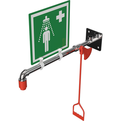 Drench Shower, Wall-Mount Action Paper