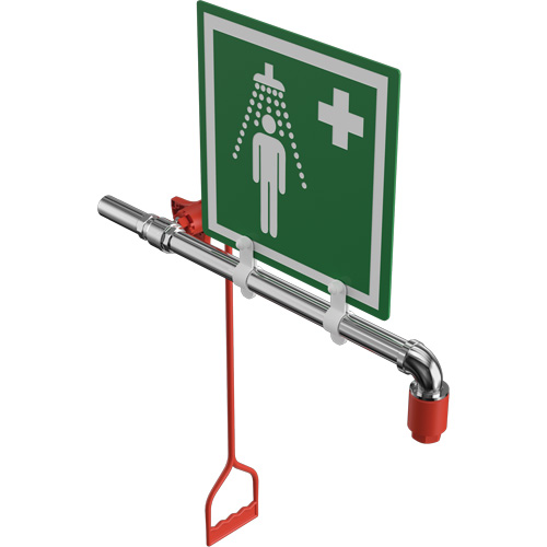 Douche de rinçage, Montage sur canalisation circulaire Action Paper