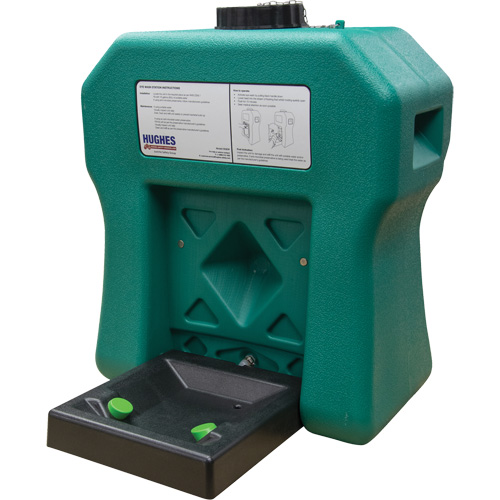 Portable Self-Contained Eyewash Station, Gravity-Fed, 16 gal. Capacity, Meets ANSI Z358.1 Action Paper