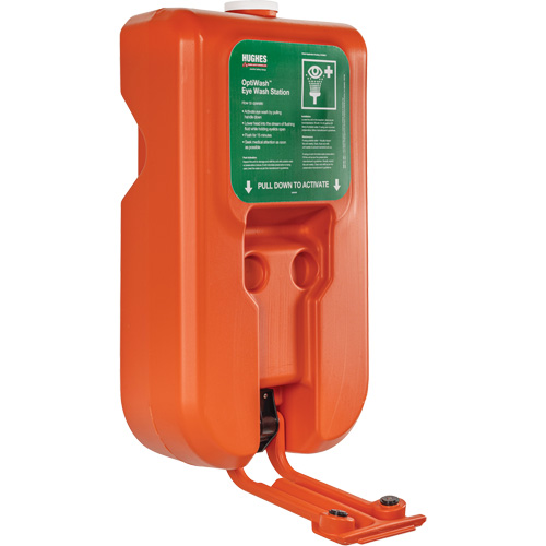 Portable Self-Contained Eyewash Station, Gravity-Fed, 10 gal. Capacity, Meets ANSI Z358.1 Action Paper
