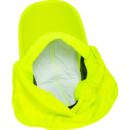 Chapeaux de refroidissement avec voiles pour le cou, Lime haute visibilit&eacute; Action Paper