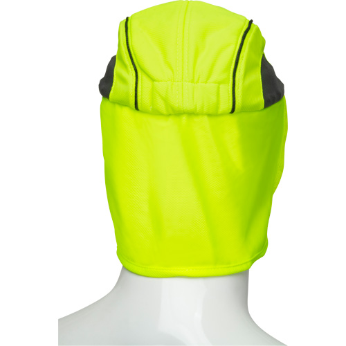 Chapeaux de refroidissement avec voiles pour le cou, Lime haute visibilit&eacute; Action Paper