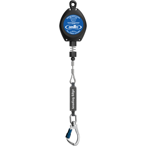 Self-Retracting Lifeline, 20', Galvanized Steel, Swivel Action Paper