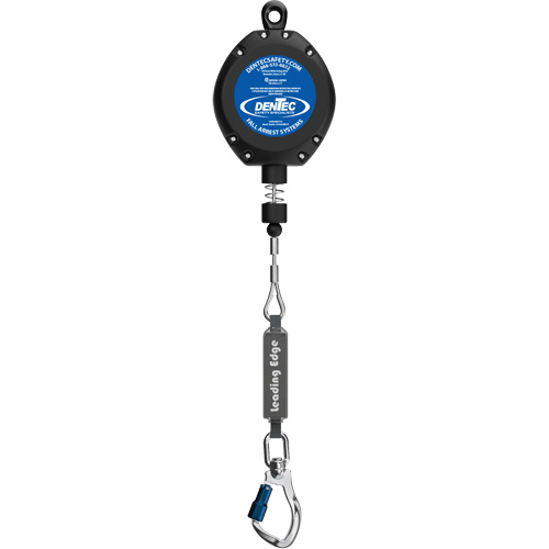 Self-Retracting Lifeline, 30', Galvanized Steel, Swivel Action Paper