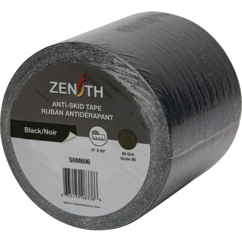 Anti-Skid Tape, 6" x 60', Black Action Paper