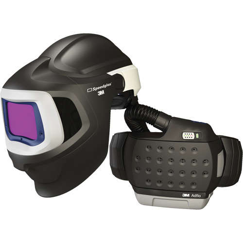 Adflo Powered Air Purifying Respirator HE System with Speedglas 9100 MP Welding Helmet, Welding Helmet, Lithium-Ion Battery Action Paper