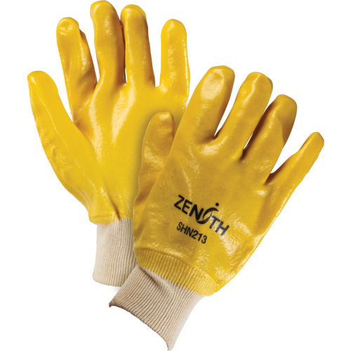 Gants &agrave; fini rugueux et r&eacute;sistants aux produits chimiques, Taille 9, 10" lo, PVC, Doublure en Interlock, 47-mil Action Paper