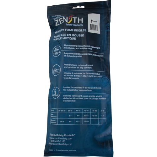 Memory Foam Insoles, Men's 8 - 9/Women's 10 - 11 Action Paper