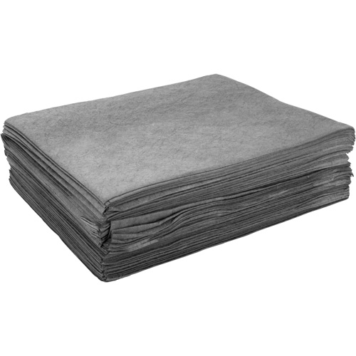 Meltblown Sorbent Pads, Universal, 15" x 19", 8 gal. Absorbancy Action Paper