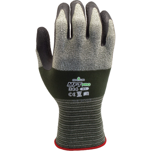 MFT PRO 344 Gloves, Size 6/Small, 13 Gauge, Rubber Latex Coated, Nylon/Microfibre Shell, EN 388 Level 1/EN 388 Level A Action Paper