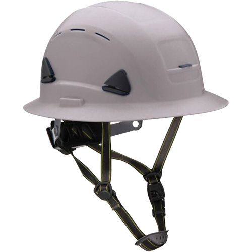 Casque Fibre Metal de style escalade avec bordure compl&egrave;te, R&eacute;pond aux normes CSA type 2, Suspension Rochet, Ventil&eacute; Action Paper
