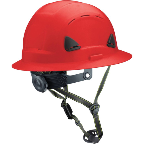 Casque Fibre Metal de style escalade avec bordure compl&egrave;te, R&eacute;pond aux normes CSA type 2, Suspension Rochet, Ventil&eacute; Action Paper