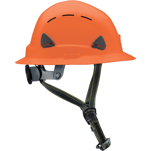 Casque Fibre Metal de style escalade avec bordure compl&egrave;te, R&eacute;pond aux normes CSA type 2, Suspension Rochet, Ventil&eacute; Action Paper
