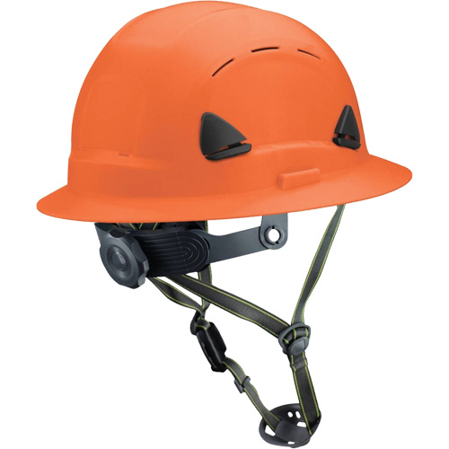 Casque Fibre Metal de style escalade avec bordure compl&egrave;te, R&eacute;pond aux normes CSA type 2, Suspension Rochet, Ventil&eacute; Action Paper