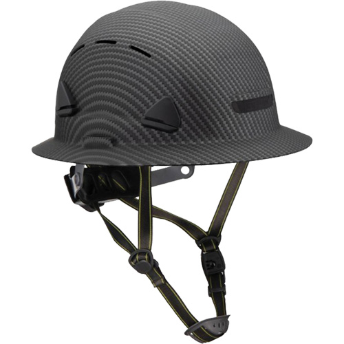 Fibre Metal Climbing Style Helmet with Full Brim, Meets CSA Type 2, Ratchet Suspension, Vented Action Paper