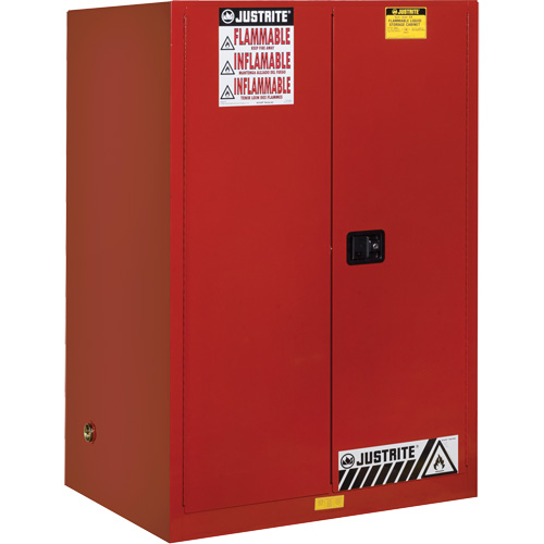 Armoire pour produits inflammables Sure-Grip EX, 90 gal., 2 Porte(s), 43" La x 65" h x 34" p Action Paper