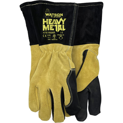 2780 Thrasher MIG/Stick Welding Gloves, Split Cowhide, Size Small Action Paper