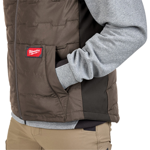 FREEFLEX Lightweight Insulated Vest, Men's, Small, Brown Action Paper