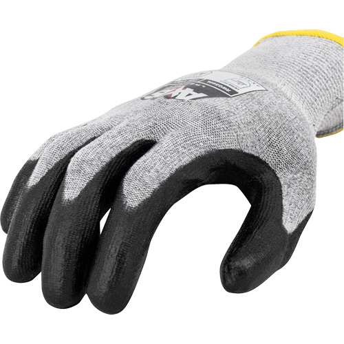 RWG566 AXIS Cut Protection Touchscreen Work Glove, Size 2X-Large, 18 Gauge, Polyurethane Coated, Stainless Steel/HPPE Shell, ASTM ANSI Level A5/EN 388 Level E Action Paper