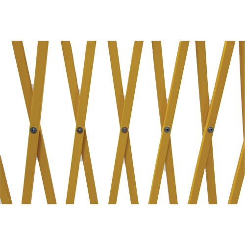 Expandable Barrier, 84" H x 20' L, Yellow Action Paper