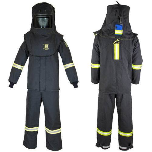 TCG Deluxe Large Arc Flash Suit Kit, 40 cal/cm² Action Paper