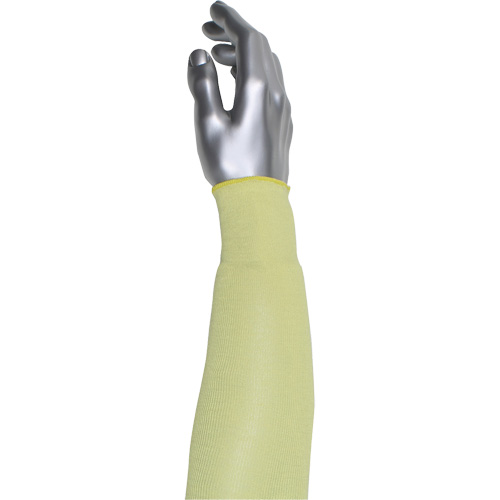 Kut Gard&reg; Single-Ply Cut-Resistant Sleeve, Aramid/ATA&reg;, 10", ASTM ANSI Level A4, Yellow Action Paper