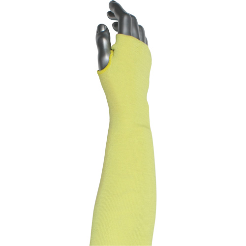 Manchette r&eacute;sistante &agrave; la coupe &agrave; pli unique Kut Gard, Aramide/ATA, 12", ASTM ANSI niveau A4, Jaune Action Paper