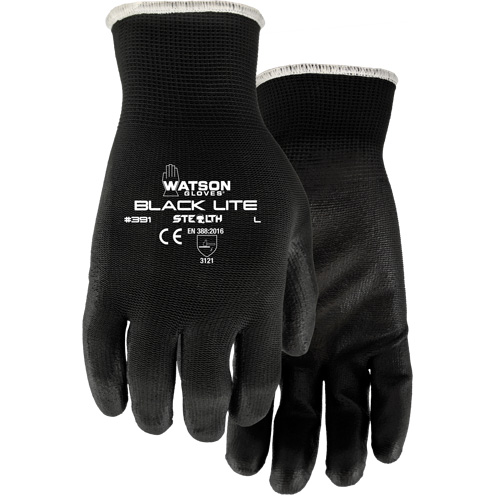 Gants 391 Stealth Black Lite, T-petit, R&ecirc;vetement Polyur&eacute;thane, Enveloppe en Polyester Action Paper